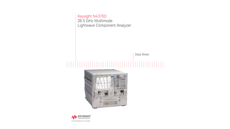 26.5 GHz Multimode Lightwave Component Analyzer